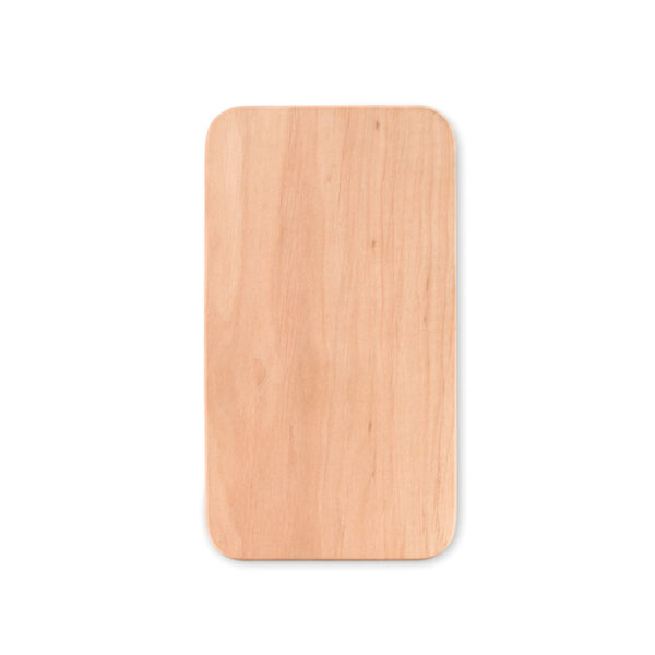 A compact wooden cutting board designed for everyday kitchen tasks