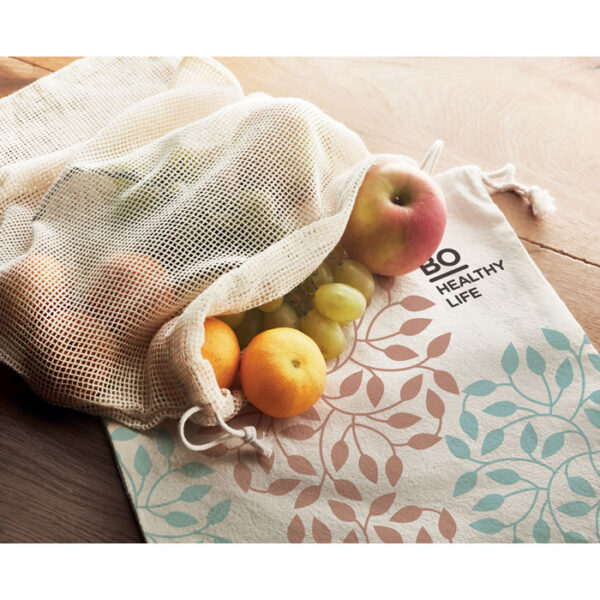 140gm² cotton food bag perfect for eco friendly storage and transport of food items