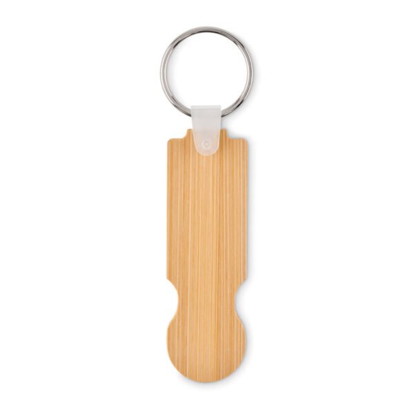 Bamboo euro token key ring 3 gift suppliers