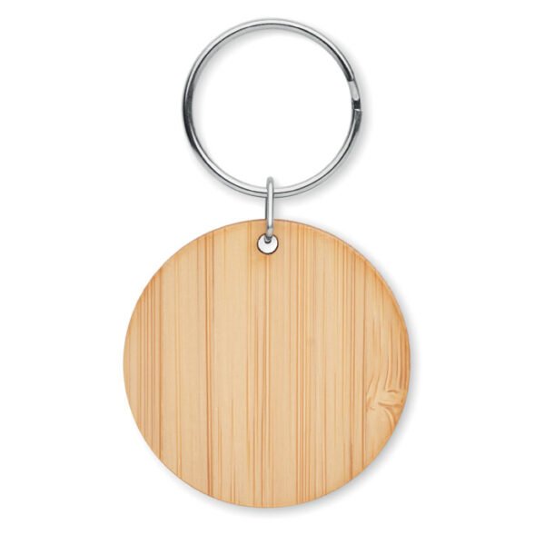 Round bamboo key ring 2 gift suppliers