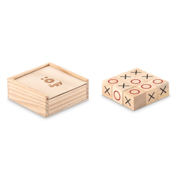 Promotional wooden tic tac toe