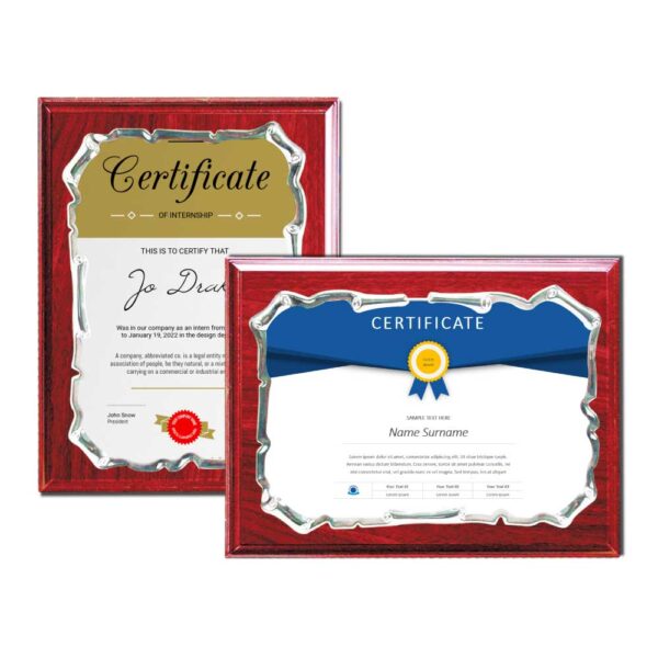 Wooden plaques with spanish plate