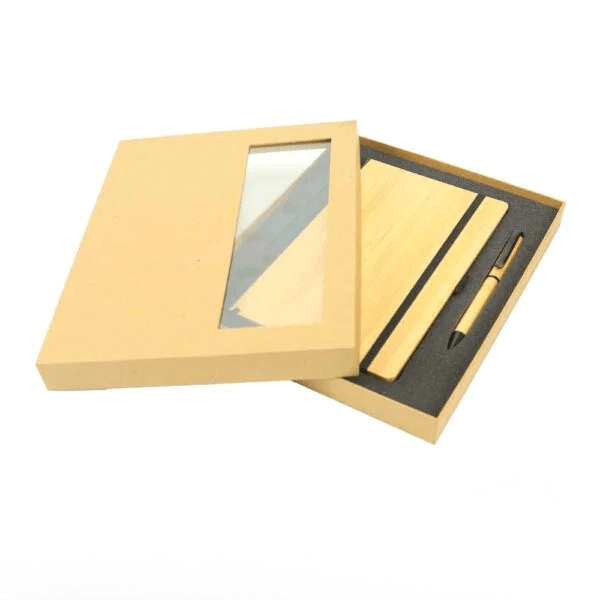 Bamboo journal set with a5 size notebook and pen2 1cleanup mustang advertising trading llc A5 bamboo notebook and pen set perfect for eco conscious gifting