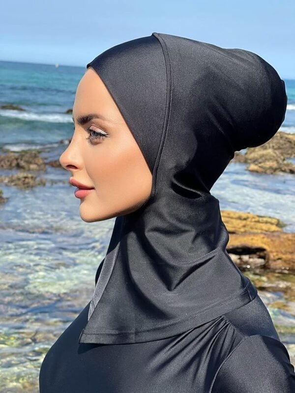 Waterproof hijab style for womenblack2 gift suppliers Sleek black design that combines style and functionality