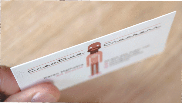 Matte laminated business cards for a sleek professional look