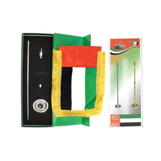 Table flag with silver base gift suppliers