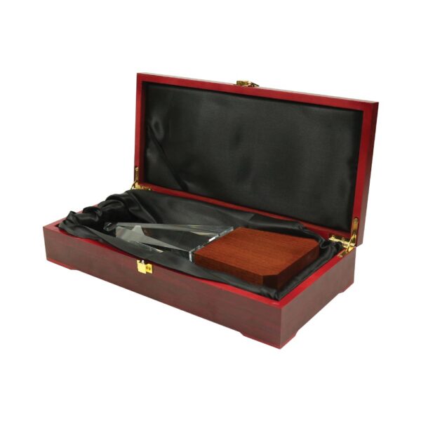 Wooden base trophy mustang advertising trading llc