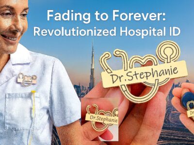 Custom Metal Name Badges Doctors and Nurses in GCC