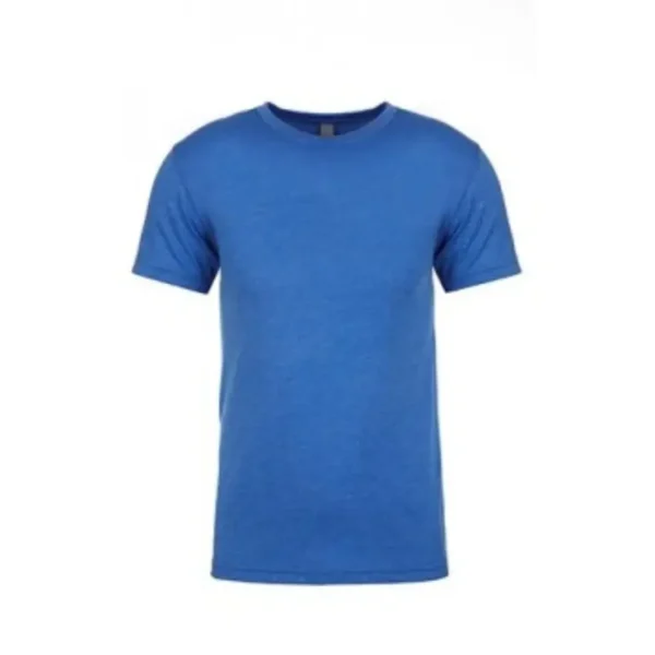 Custom mens tri blend crew t shirt