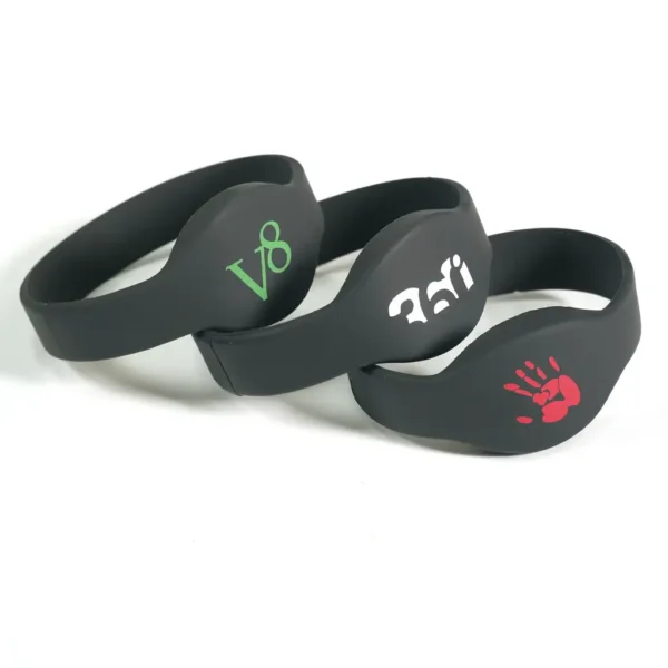 Custom oval head nfc wristband rfid silicone