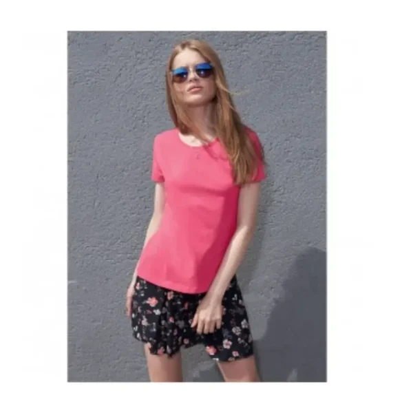 Women round neck organic cotton t shirt in uae