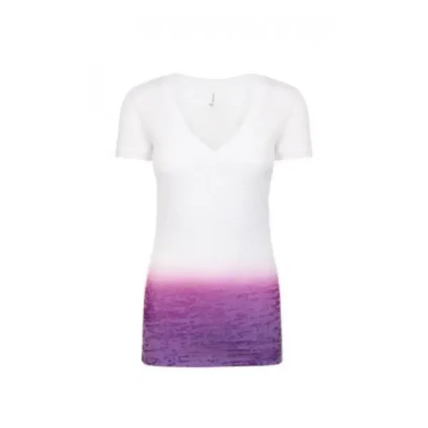 Custom burnout ombre crossover v t shirt