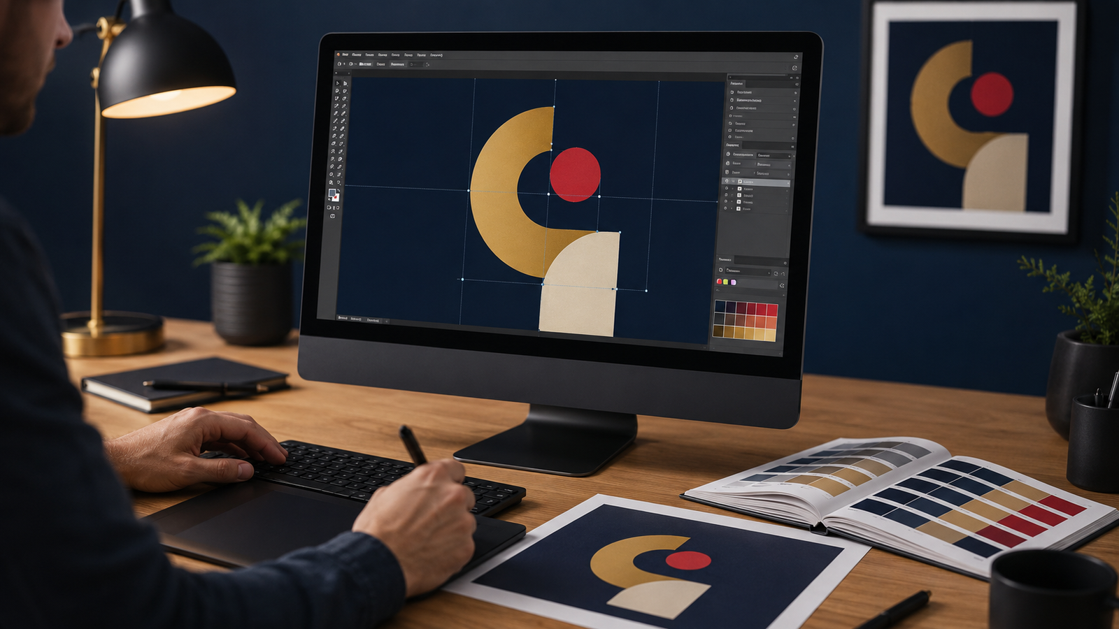 Preparing print-ready artwork for branded merchandise